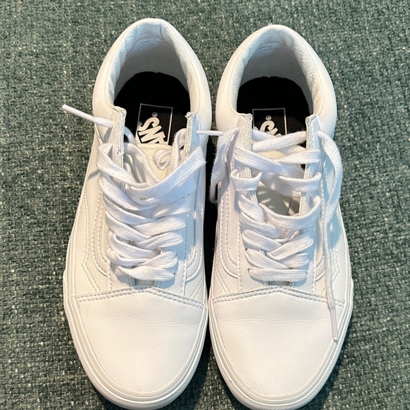 Vans All-White Low-Top Skate Sneakers - Picture 2 of 5